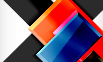 Color squares futuristic abstract background