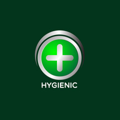 Fototapeta premium antiseptic logo icon