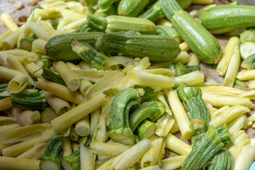 Hollowing zucchini for stuffing