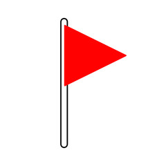Flag outline icon