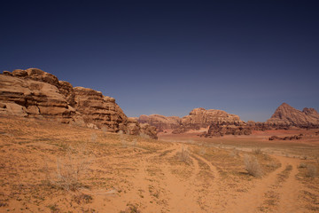 Fototapeta na wymiar Wadi Rum Jordan Desert 
