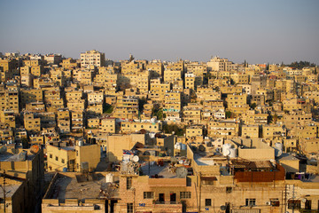 Amman Capital City of Jordan Houses Pattern Panorama