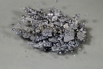 Macro of crystals of Iodine (I)