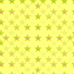 Seamless pattern of stars on yellow background. Kids design for card, fabric, wallpaper and other design.