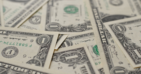 Stacked USD banknote