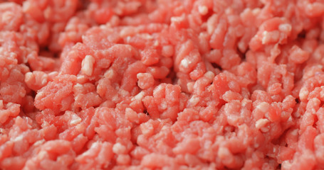 Raw fresh minced beef