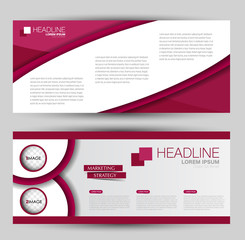 Banner for advertisement. Flyer design or web template set. Vector illustration commercial promotion background. Pink color.