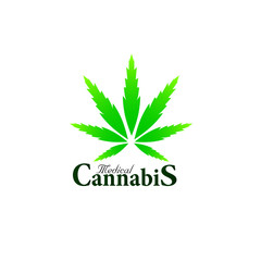 medical cannabis logo icon