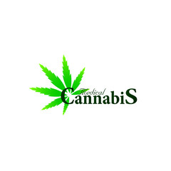 medical cannabis logo icon