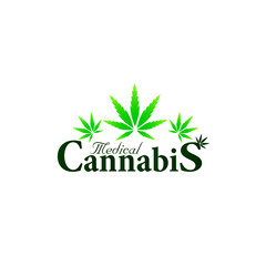 medical cannabis logo icon