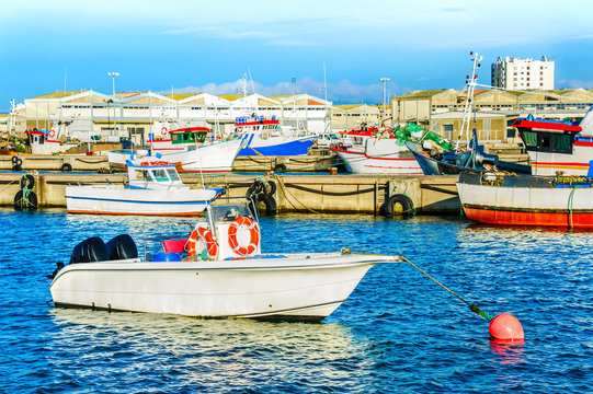 Peniche Harbor, Fishing Boats, Docks