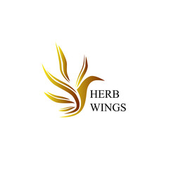 Naklejka na ściany i meble eagle wings logo icon