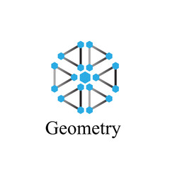geometry logo icon with triangle shape