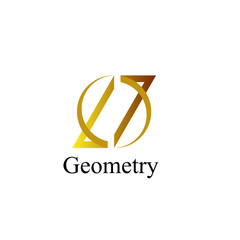 geometry logo icon with triangle shape