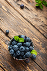 Fresh sweet blueberries