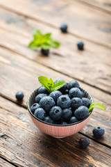 Fresh sweet blueberries