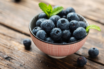 Fresh sweet blueberries