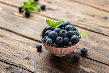 Fresh sweet blueberries