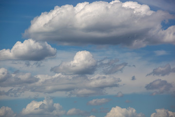 Shot Of White Clouds On Blue Sky