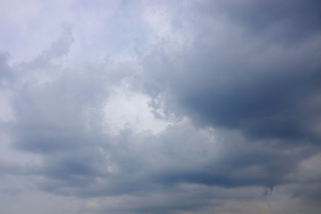 Dark Clouds on sky at the evening.