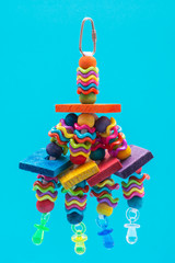 Wiggles and Wafers Bird Toy for all kind of birds, including Parrots. Prevents Bird Boredom.