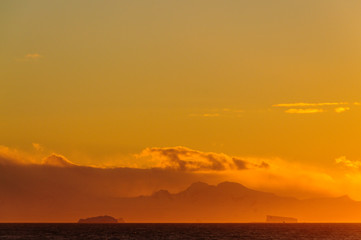 Sunset over the Weddell Sea