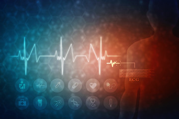 2d illustration Human Male Muscle Body