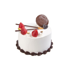 cake or Ice cream birthday cake on a background.