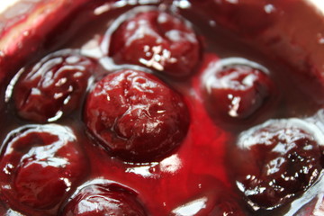 Delicious cherry curd cake