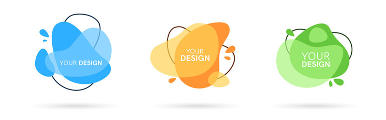 Geometric abstract sale banner isolated. Bright spring summer colors and gradients. Retail, sale promotion marketing bubble template. Simple modern design. Flat style vector illustration.