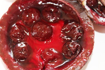 Delicious cherry curd cake