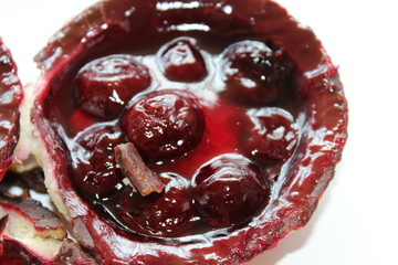 Delicious cherry curd cake