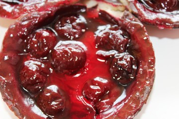 Delicious cherry curd cake
