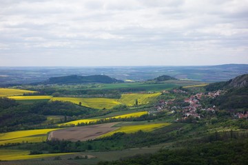 Landscape view of Palava in South Moravia, Czech republic.