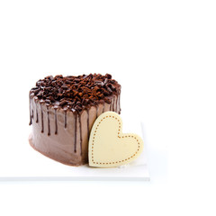 cake or love shaped cake on a background.