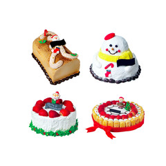 cake or christmas cakes on a background.