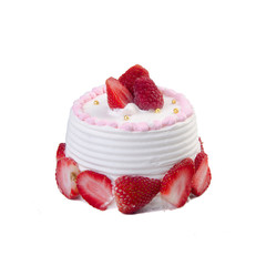 cake or Ice cream birthday cake on a background.