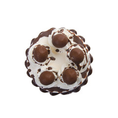 cake or Ice cream birthday cake on a background.