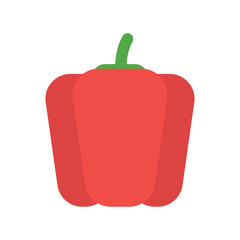 Fresh red Paprika. Pepper icon.