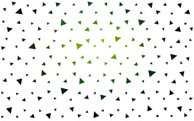 Fototapeta na wymiar Dark Green, Yellow vector shining triangular layout.