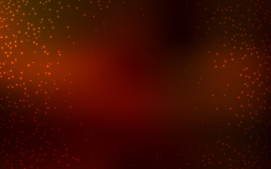 Dark Red vector pattern with night sky stars.