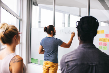 young startup planning concept in office