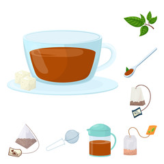 Isolated object of food and natural  sign. Collection of food and black  vector icon for stock.