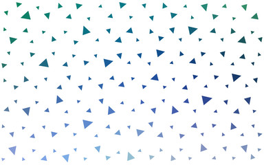 Fototapeta na wymiar Light Blue, Green vector triangle mosaic background.