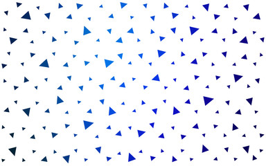 DARK BLUE vector  triangle mosaic background.