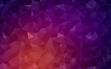 Fototapeta premium Dark Pink, Yellow vector abstract polygonal pattern.