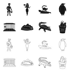 Isolated object of nature  and fun  icon. Collection of nature  and entertainment vector icon for stock.