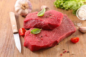 raw piece of beef
