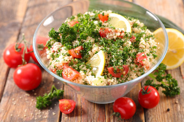 tabbouleh with parsley and vegetable