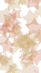 Multicolored translucent stars on a white background. Vertical image orientation. 3D illustration